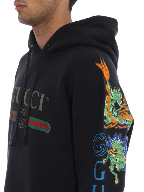 gucci green hoodie dragon|mr porter Gucci hoodie.